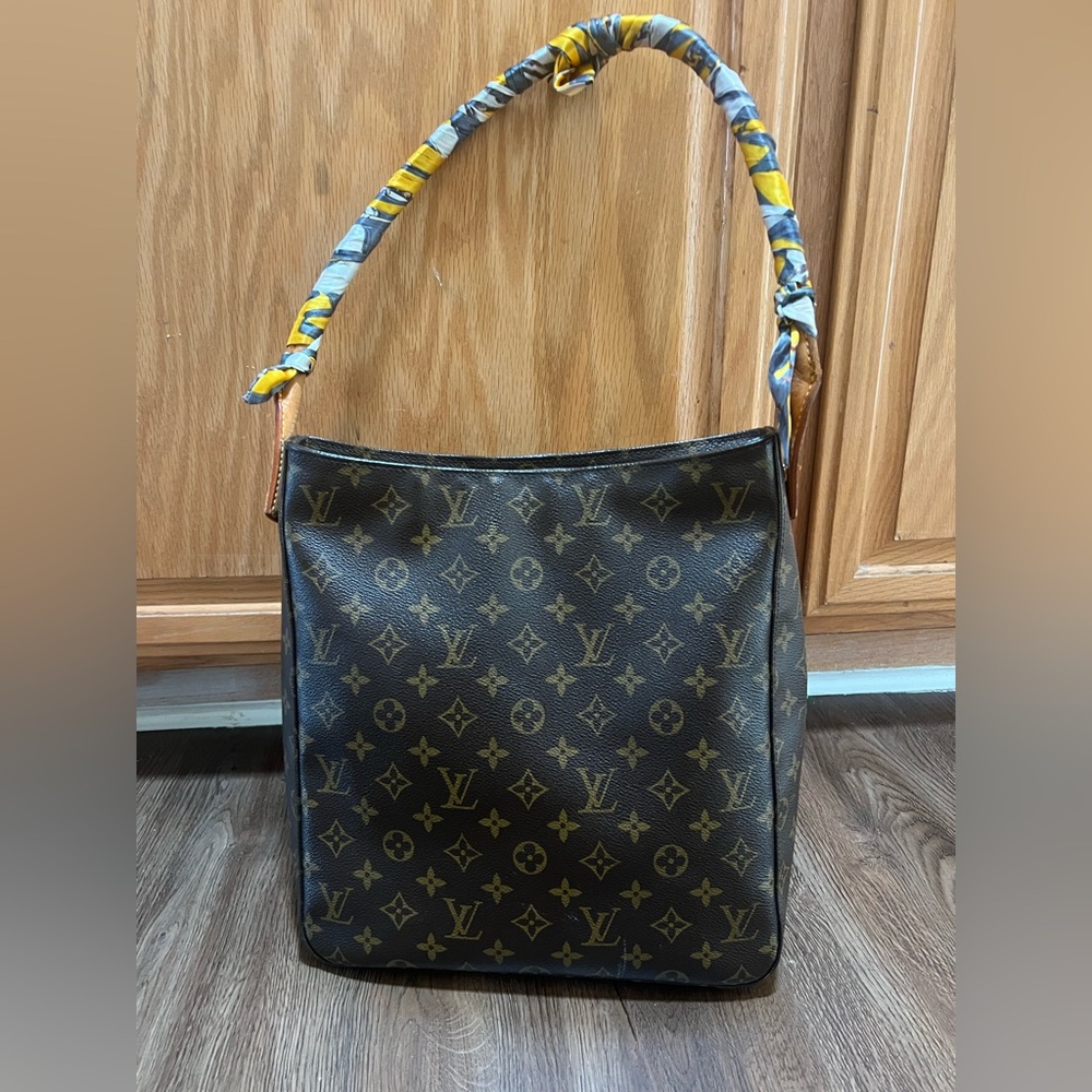 Louis Vuitton Brown and Gold Monogram Shoulder Bag